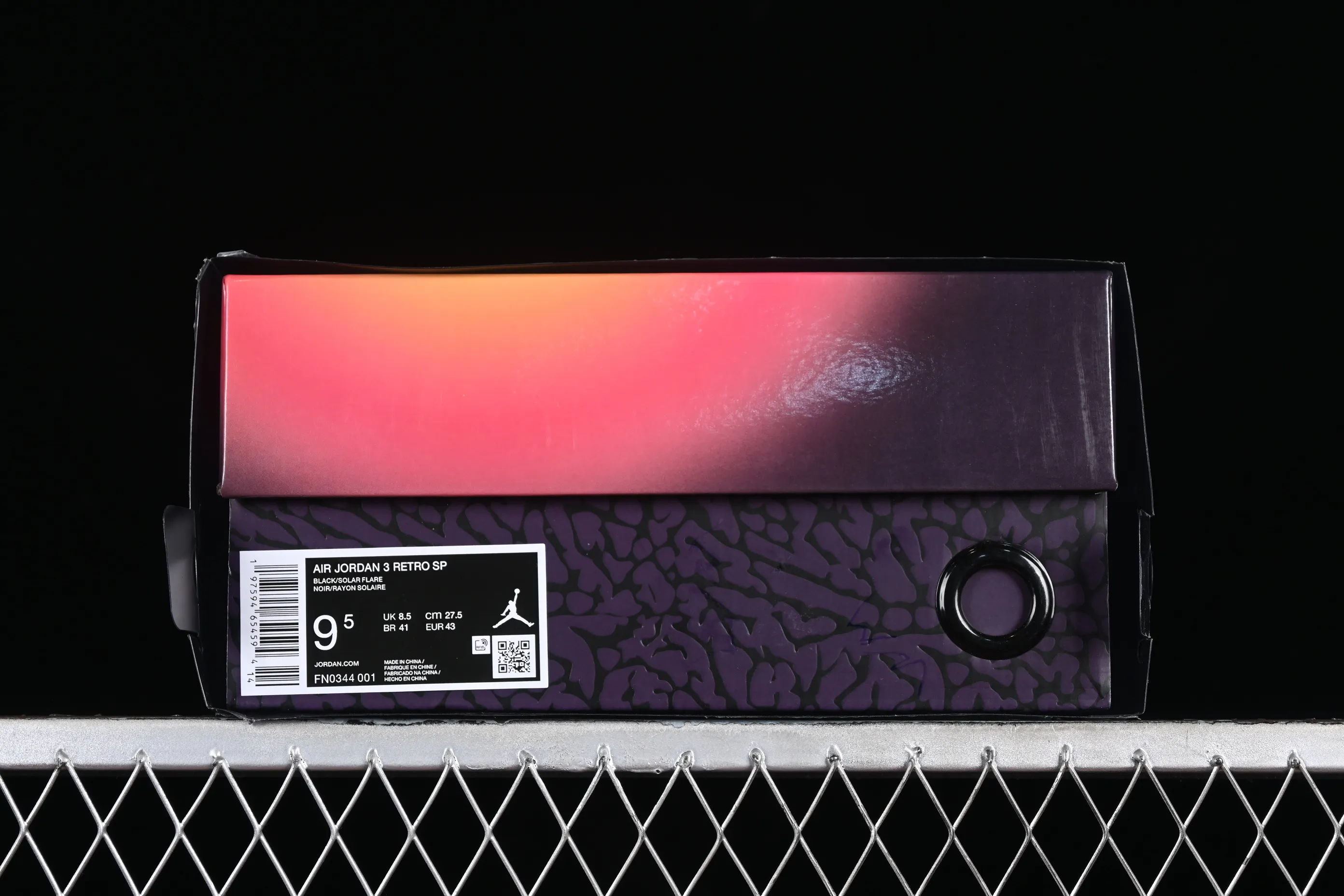 All categories Air Jordan Jordan series basketball shoes Air Jordan 3 foreign trade version Air Jordan 3 "Rio" AJ3 Joe 3 black rainbow FN0344-001